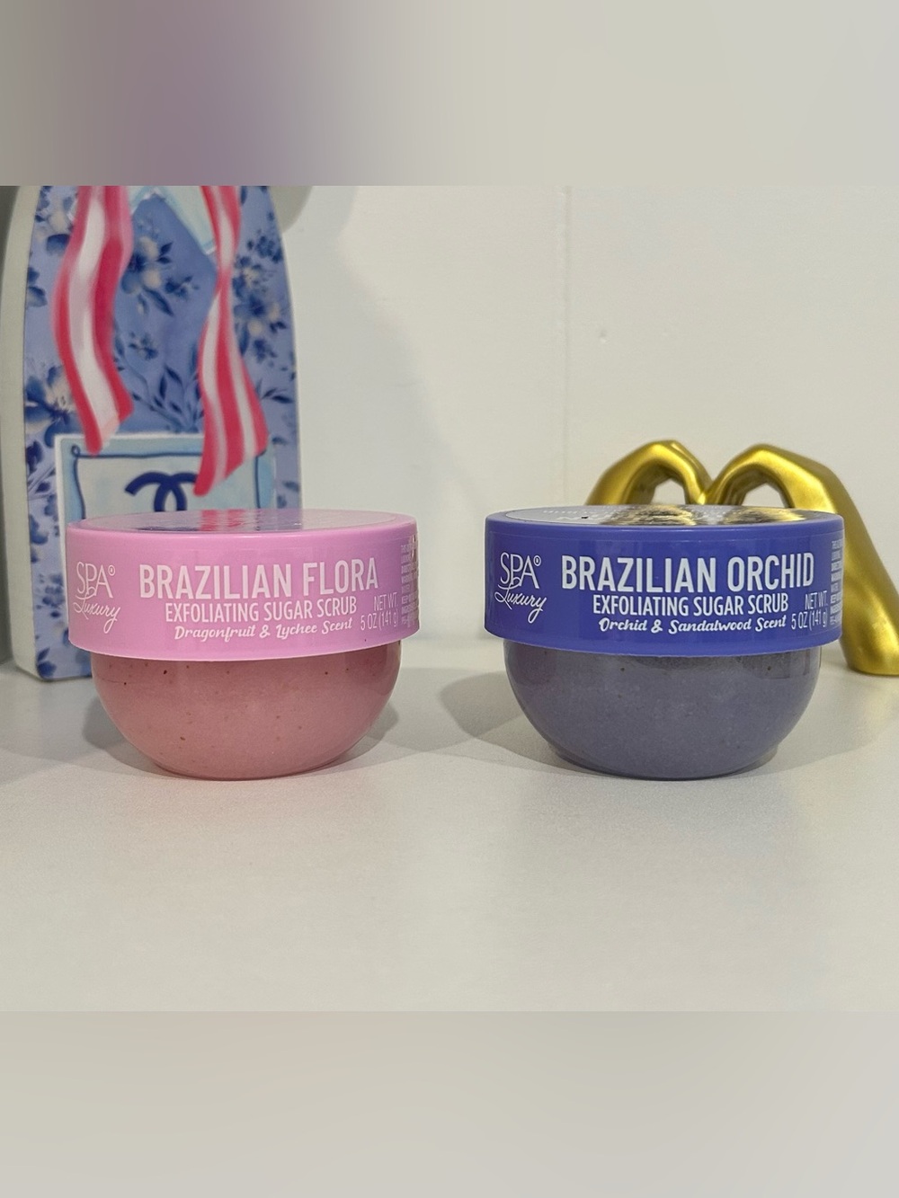 Spa Luxury Brazilian Flora or Brazilian Orchid Exfoliating Sugar Scrub
